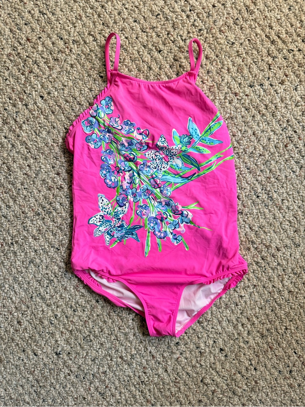 Lilly Pulitzer Girls' Pink One-Piece Swimsuit size 12